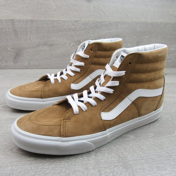 Vans Sk8-Hi Suede Sneakers Men's Size 11.5 Brown NEW - Picture 4 of 15